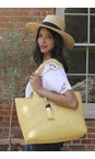 Luella Grey Buttercup Saskia Large Buttercup Woven Tote  