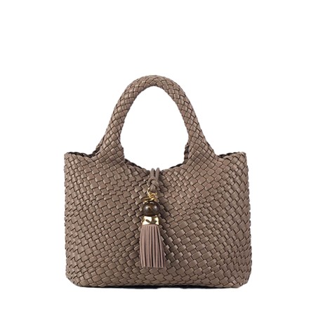 Luella Grey Suky Medium Peat Woven Crossbody - Brown