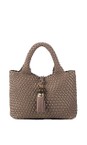 Luella Grey Peat Suky Medium Peat Woven Crossbody  