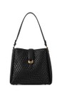 Luella Grey Black  Flora Black Weave Hobo  