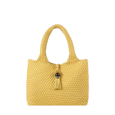 Luella Grey Saskia Large Buttercup Woven Tote - Yellow