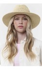 Loevenich White Pepper Loevenich Large White Fedora Hat  