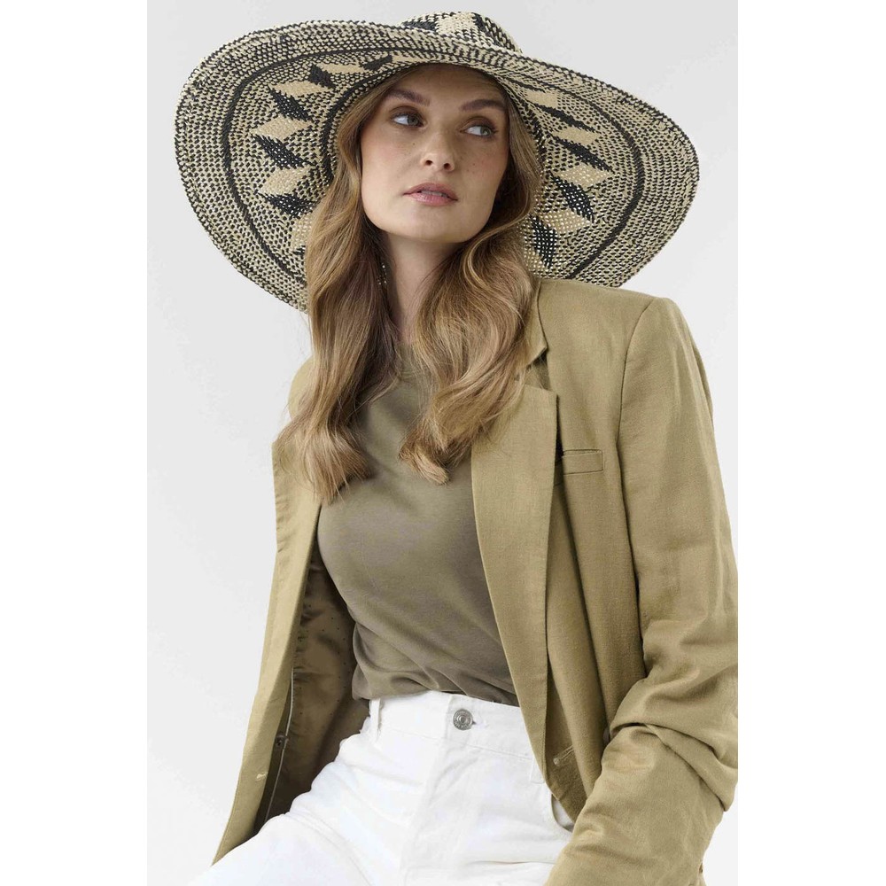 Loevenich Loevenich Large Geometric Bell Hat Light Sand