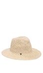 Loevenich White Pepper Loevenich Large White Fedora Hat  