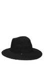 Loevenich Black  Loevenich Large Black Fedora Hat  