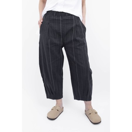 Mama B Bianco R Antracite Pinstripe Bubble Trouser - Grey
