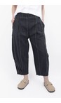 Mama B Antracite Bianco R Antracite Pinstripe Bubble Trouser  