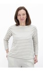 Mama B Lichene  Buccia Lichene Stripe Patch Pocket Fleece Jumper  