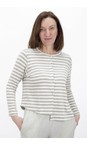 Mama B Lichene  Crema M Lichene Stripe Fleece Cardigan  
