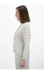 Mama B Lichene  Crema M Lichene Stripe Fleece Cardigan  