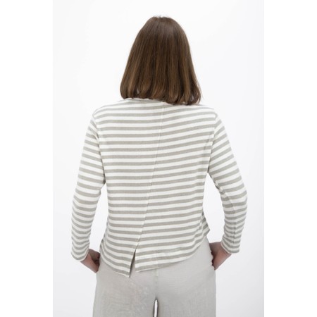 Mama B Crema M Lichene Stripe Fleece Cardigan - Grey