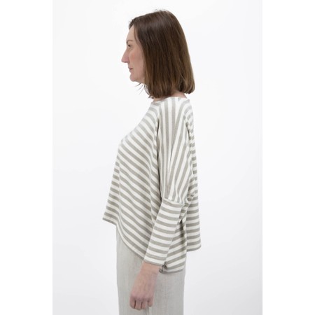 Mama B Kira M Stripe Crop Jumper - Grey