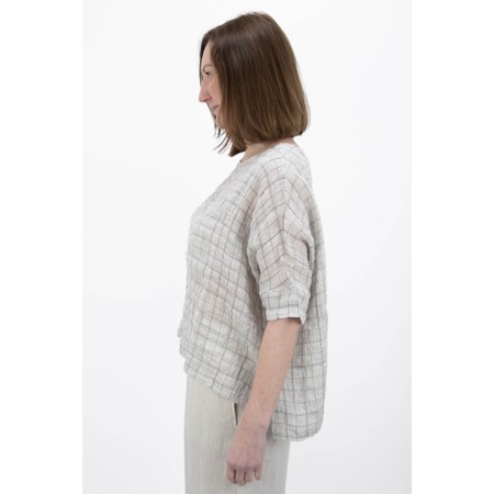 Mama B Tela T Crinkle Linen Shirt - Grey