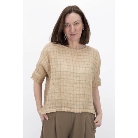 Mama B Tela T Crinkle Linen Shirt - Grey