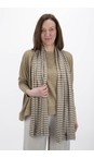 Mama B Cumin Med Lumpa Cumin Medium Stripe Linen Scarves  