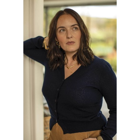Chalk Estelle Navy Cardigan - Blue