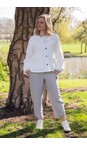 Naya White  Naya White Pocket Detail Button Jacket  