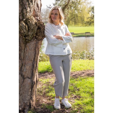 Naya Naya Pebble Curved Hem Trouser - Beige