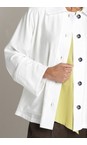 Naya White  Naya White Pocket Detail Button Jacket  