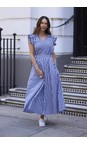 Brave & True Navy Gingham Lucy Navy Gingham Skirt  