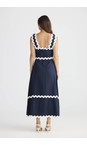 Brave & True Navy Marlo Navy Midi Dress  
