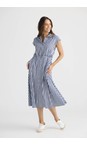 Brave & True Navy Gingham Musings Navy Gingham Dress  