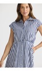 Brave & True Navy Gingham Musings Navy Gingham Dress  