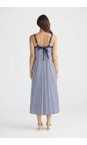 Brave & True Navy Gingham Erica Navy Gingham Strap Dress  
