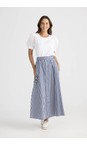 Brave & True Navy Gingham Lucy Navy Gingham Skirt  