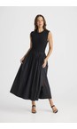Brave & True Black  Daphne Black Rib Maxi Dress  