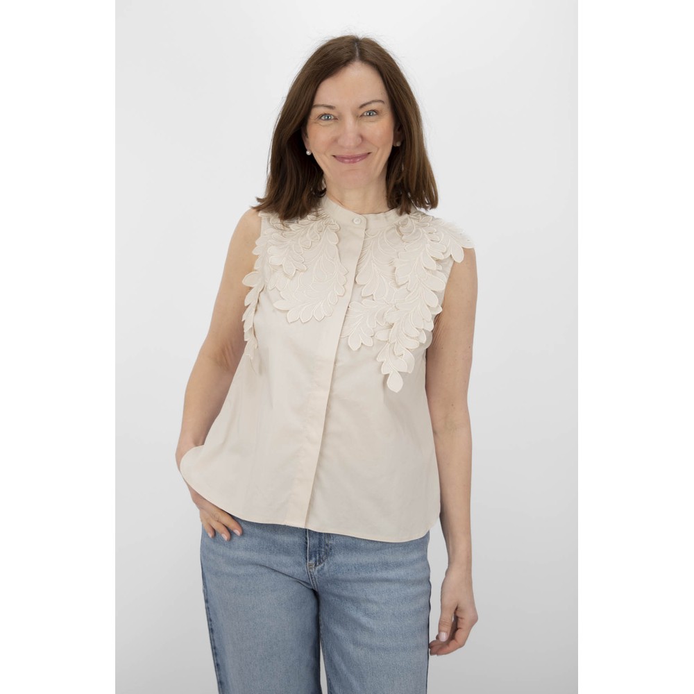 NOEN Applique Sand Cami Top Sand 13