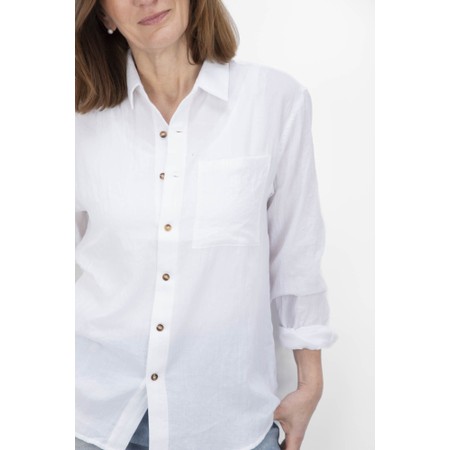 Chalk Eric White Boyfriend Shirt - White