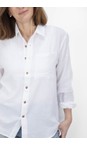 Chalk White  Eric White Boyfriend Shirt  