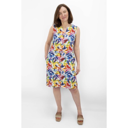 Foil Sun-Sational Printed Leaf Dress - Green