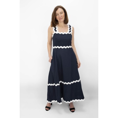 Brave & True Marlo Navy Midi Dress - Blue