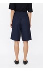 Masai Clothing Navy MaPinja Navy Linen Solid Short  