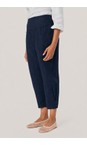 Masai Clothing Navy MaPenna Navy Linen Tapered Trouser  
