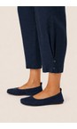 Masai Clothing Navy MaPenna Navy Linen Tapered Trouser  