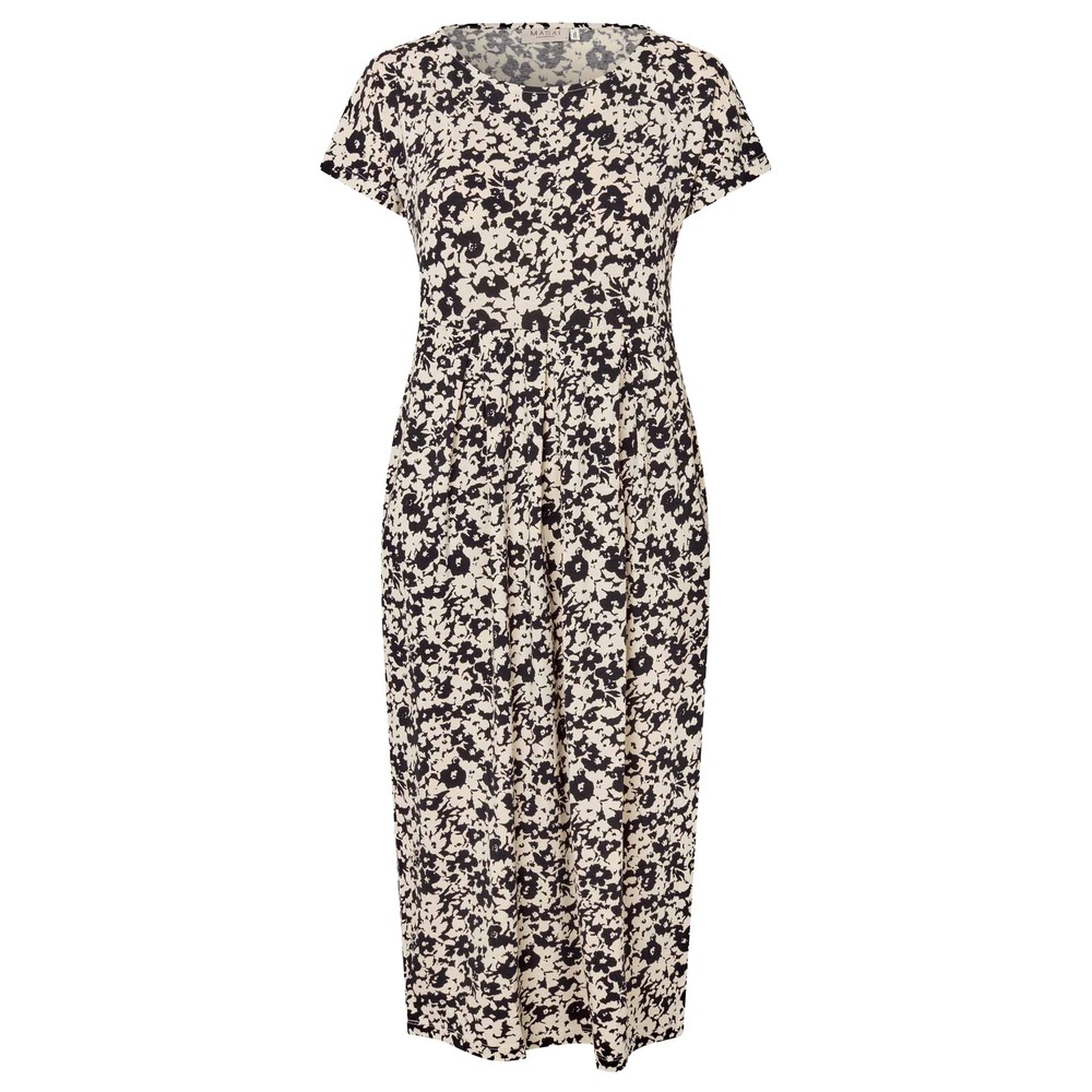 Masai Clothing MaOlnia Print Dress Black 