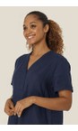 Masai Clothing Navy MaNareela Navy Solid Linen Dress  