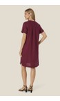 Masai Clothing Beet Red MaNareela Beet Red Solid Linen Dress  