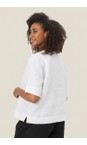 Masai Clothing White  MaDolorea White Solid Linen Top  