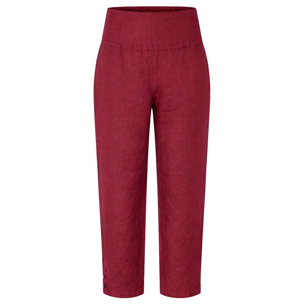 Masai Clothing MaPenna Beet Red Linen Tapered Trouser Beet Red