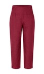 Masai Clothing Beet Red MaPenna Beet Red Linen Tapered Trouser  