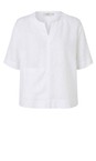 Masai Clothing White  MaDolorea White Solid Linen Top  