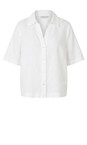 Masai Clothing White  MaIryssa White Solid Linen Shirt  