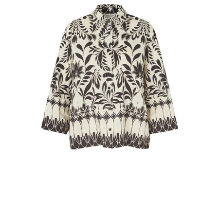 Masai Clothing MaIsolde Print Shirt - Black