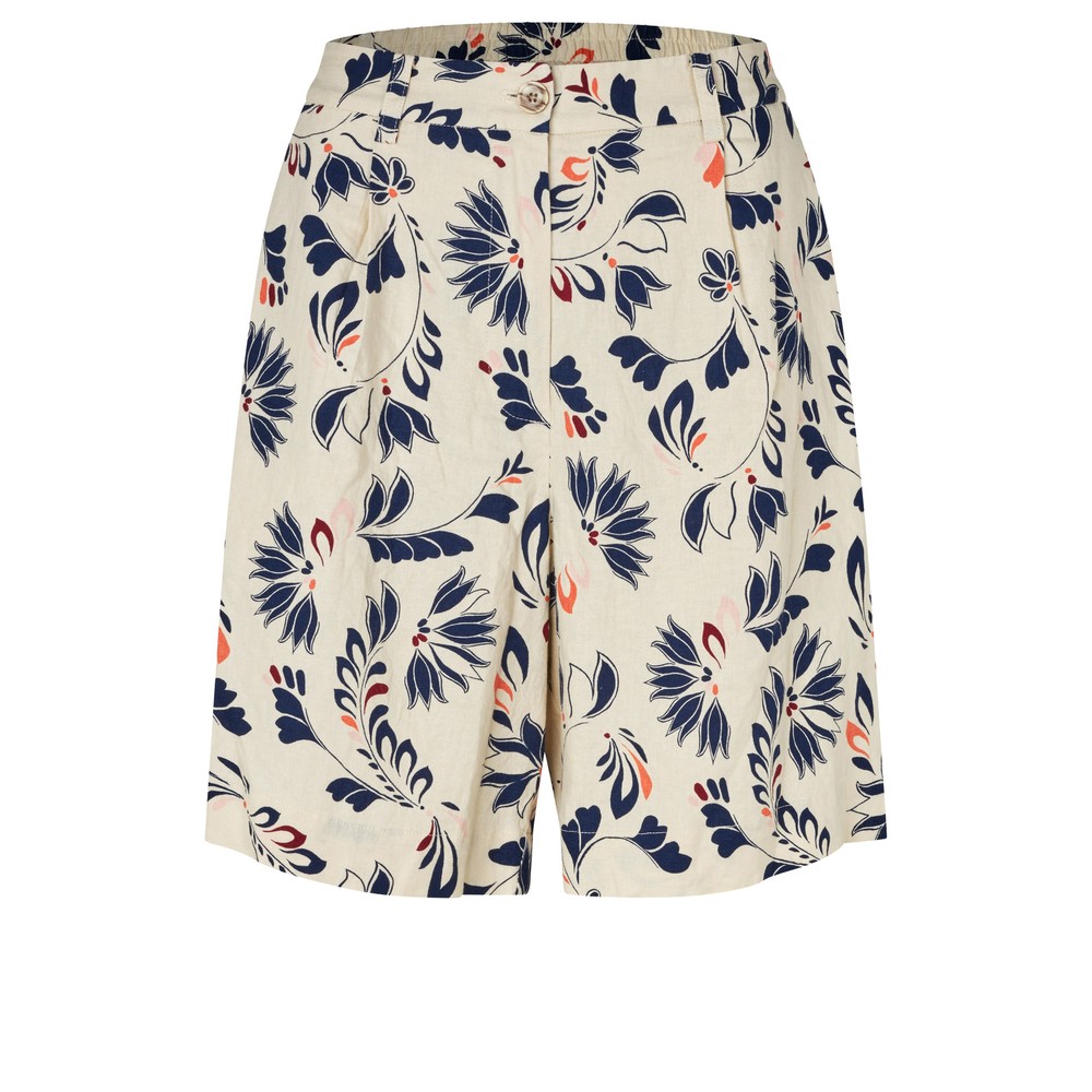 Masai Clothing MaPauletta Medieval Blue Print Shorts Medieval Blue