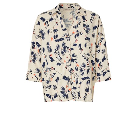 Masai Clothing MaIndorias Print Shirt - Blue