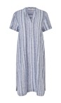 Masai Clothing Medieval Blue MaNareela Solid Linen Dress  